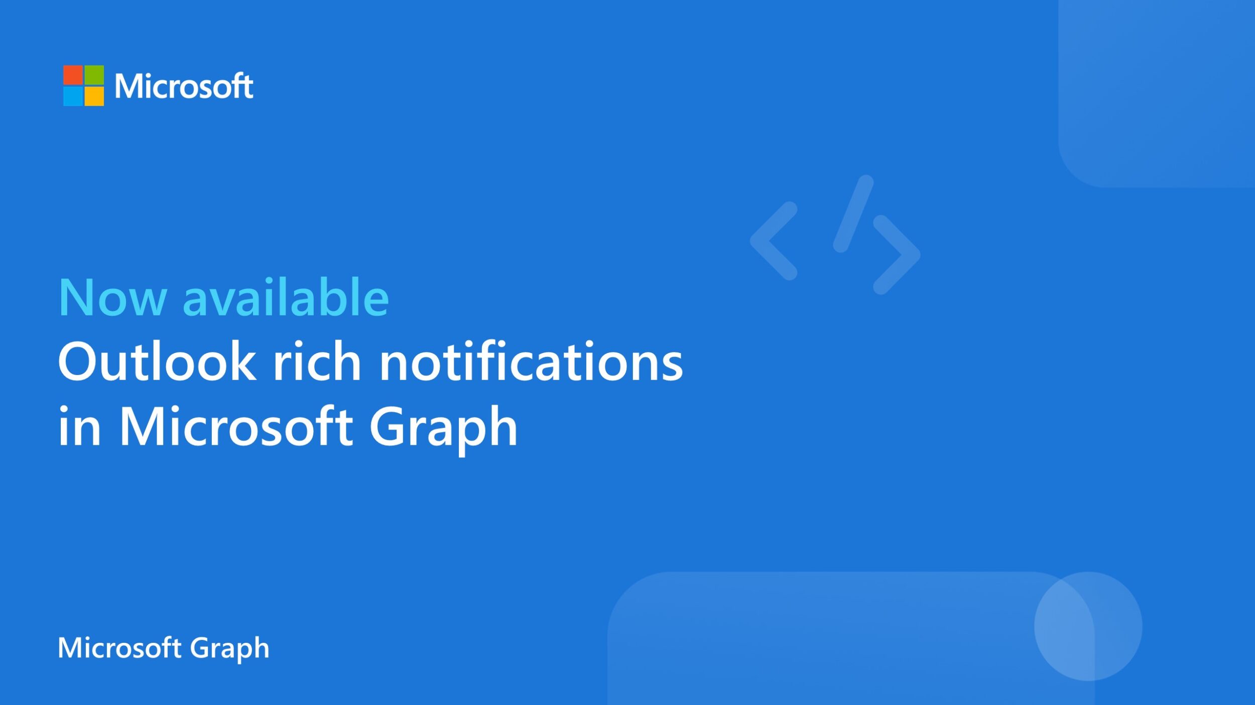 Announcing general availability of Outlook rich notifications in Microsoft Graph