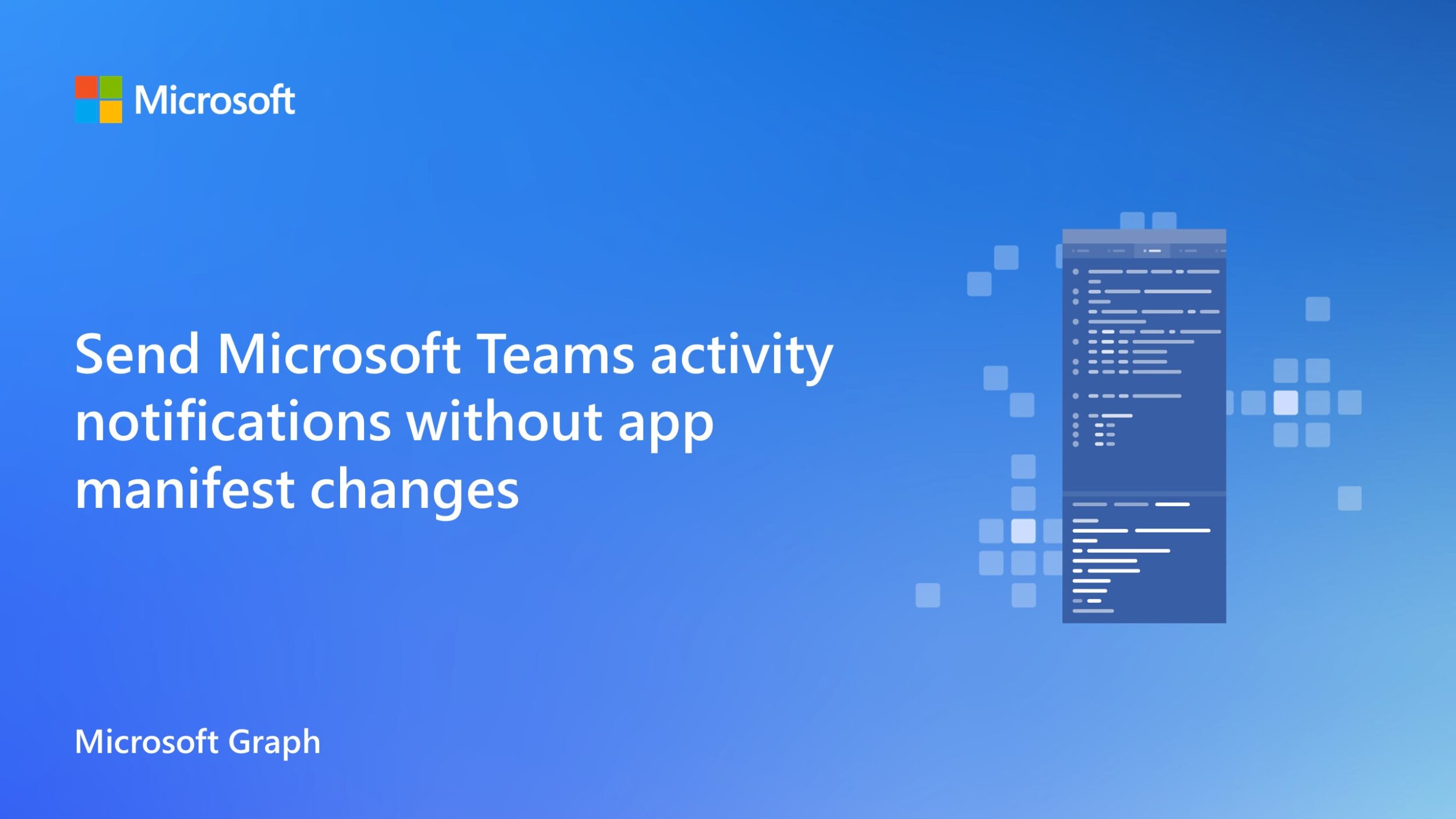Send Microsoft Teams activity notifications without app manifest changes