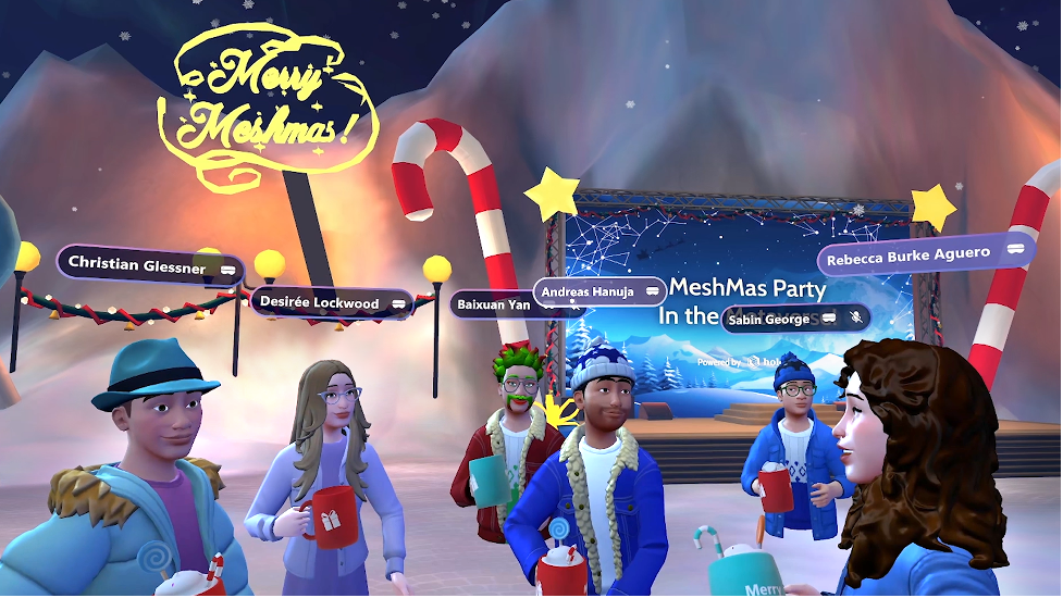 A group of people in a video game Description automatically generated