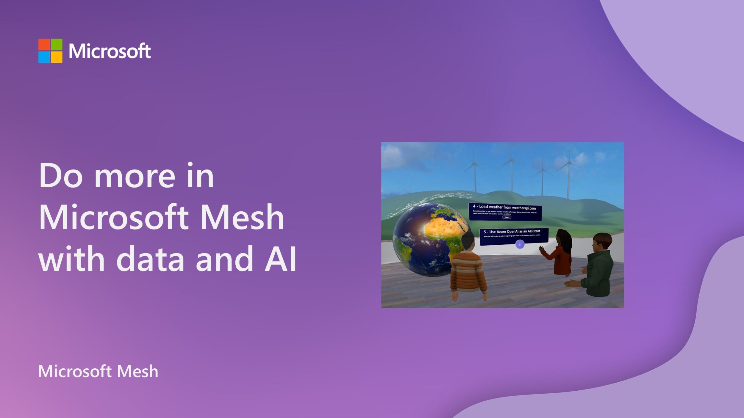 Do more in Microsoft Mesh with data and AI