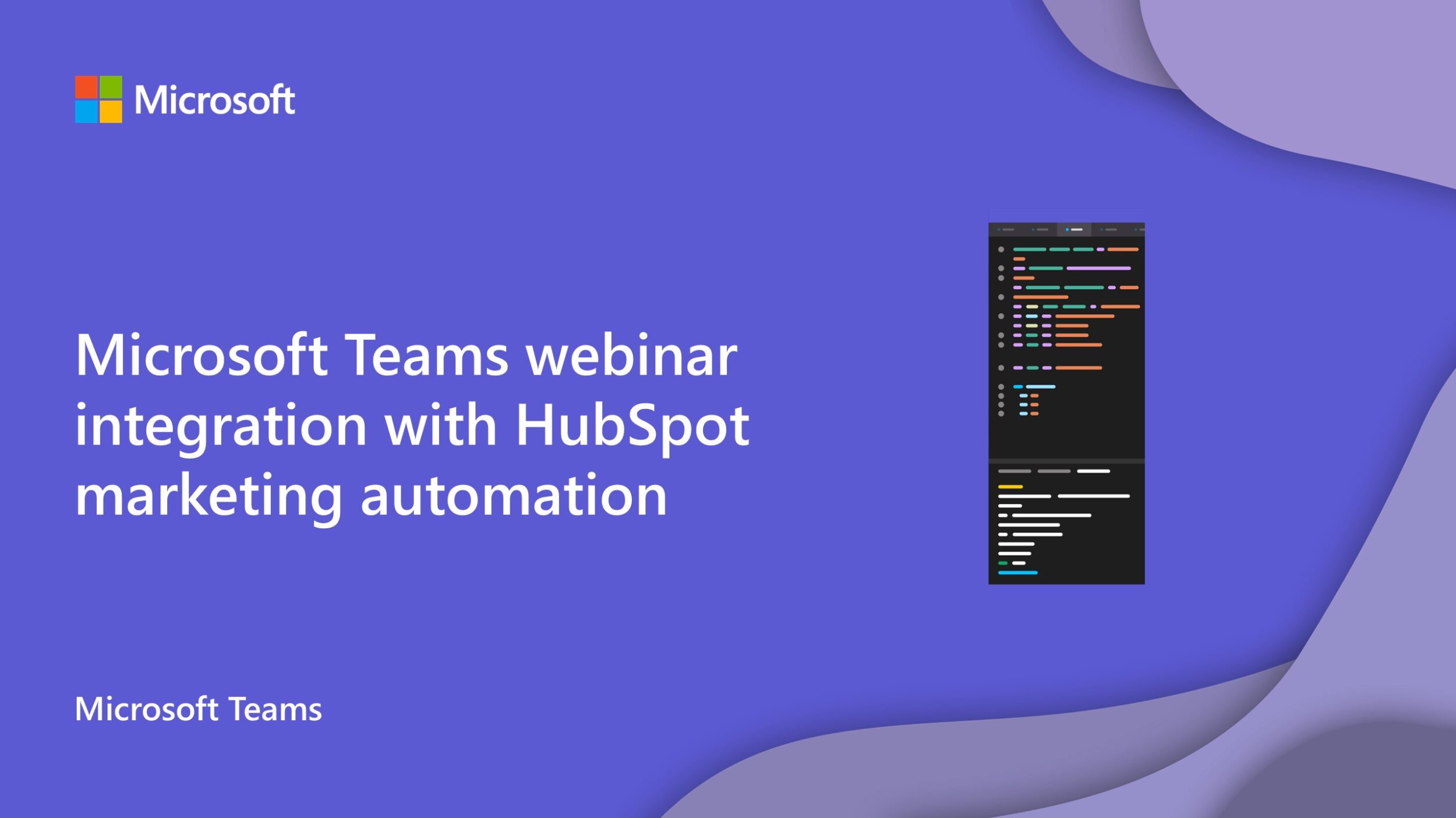 Microsoft Teams webinar integration with HubSpot marketing automation