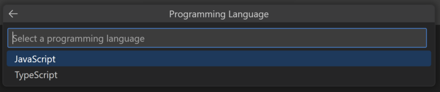 Image quick pick language