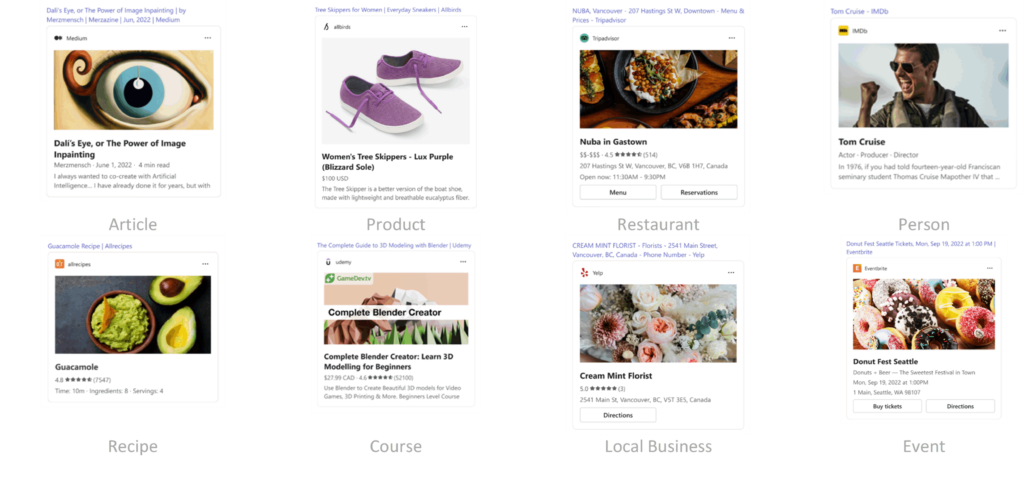Examples of templates to start leveraging link unfurling