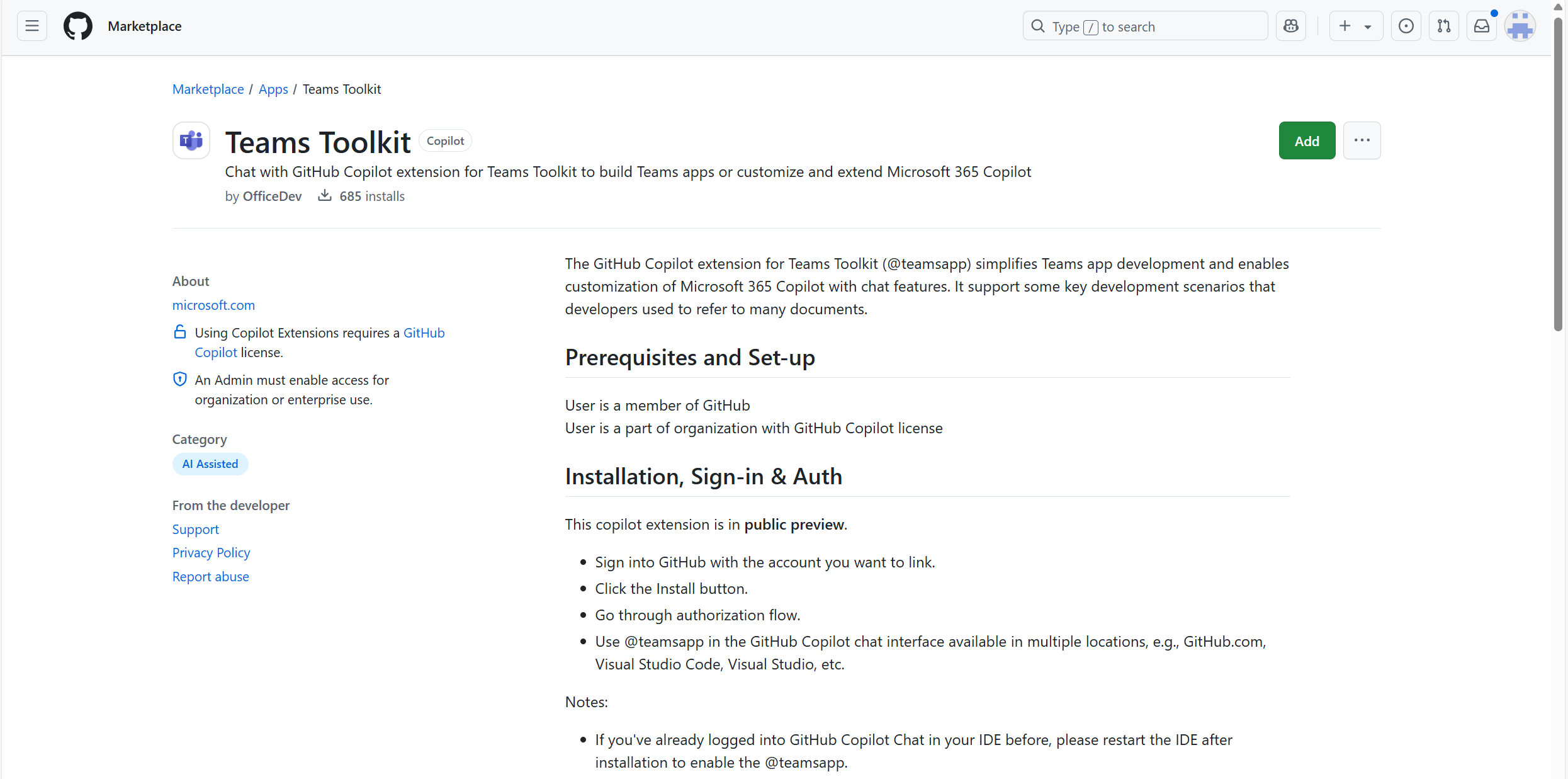 Preview the GitHub Copilot extension for Teams Toolkit