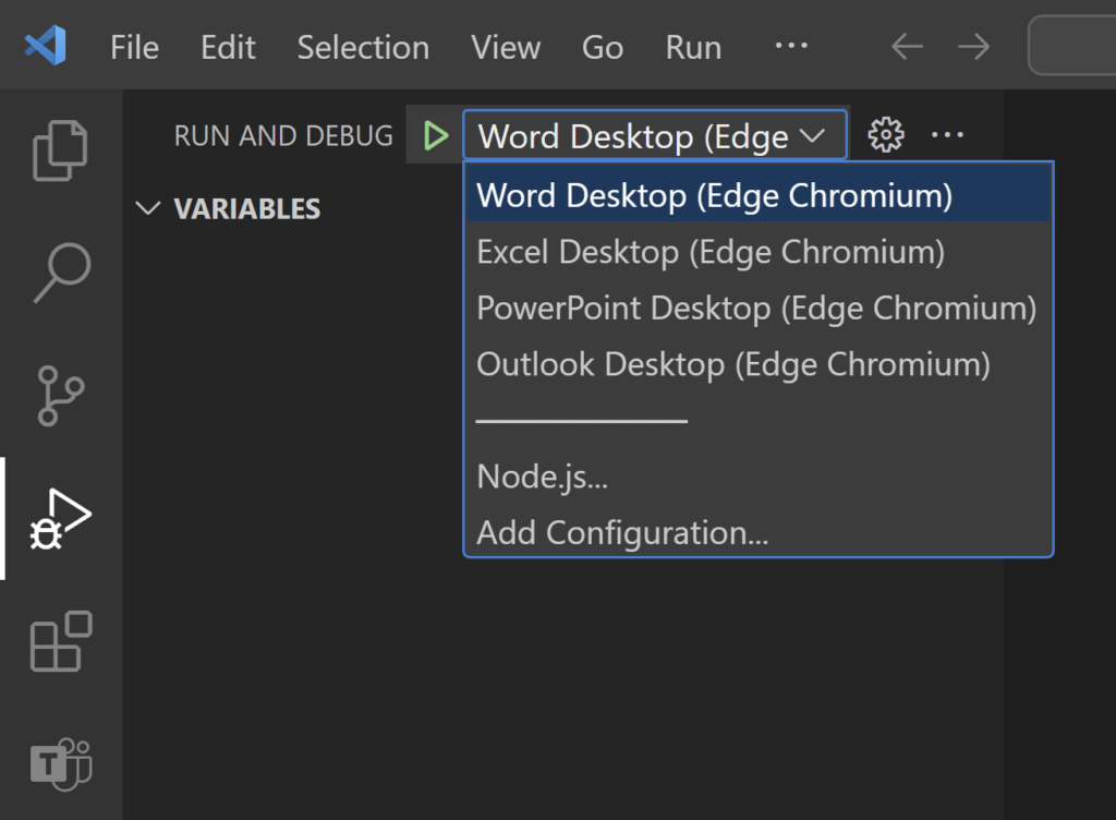 Image teams toolkit select target office app