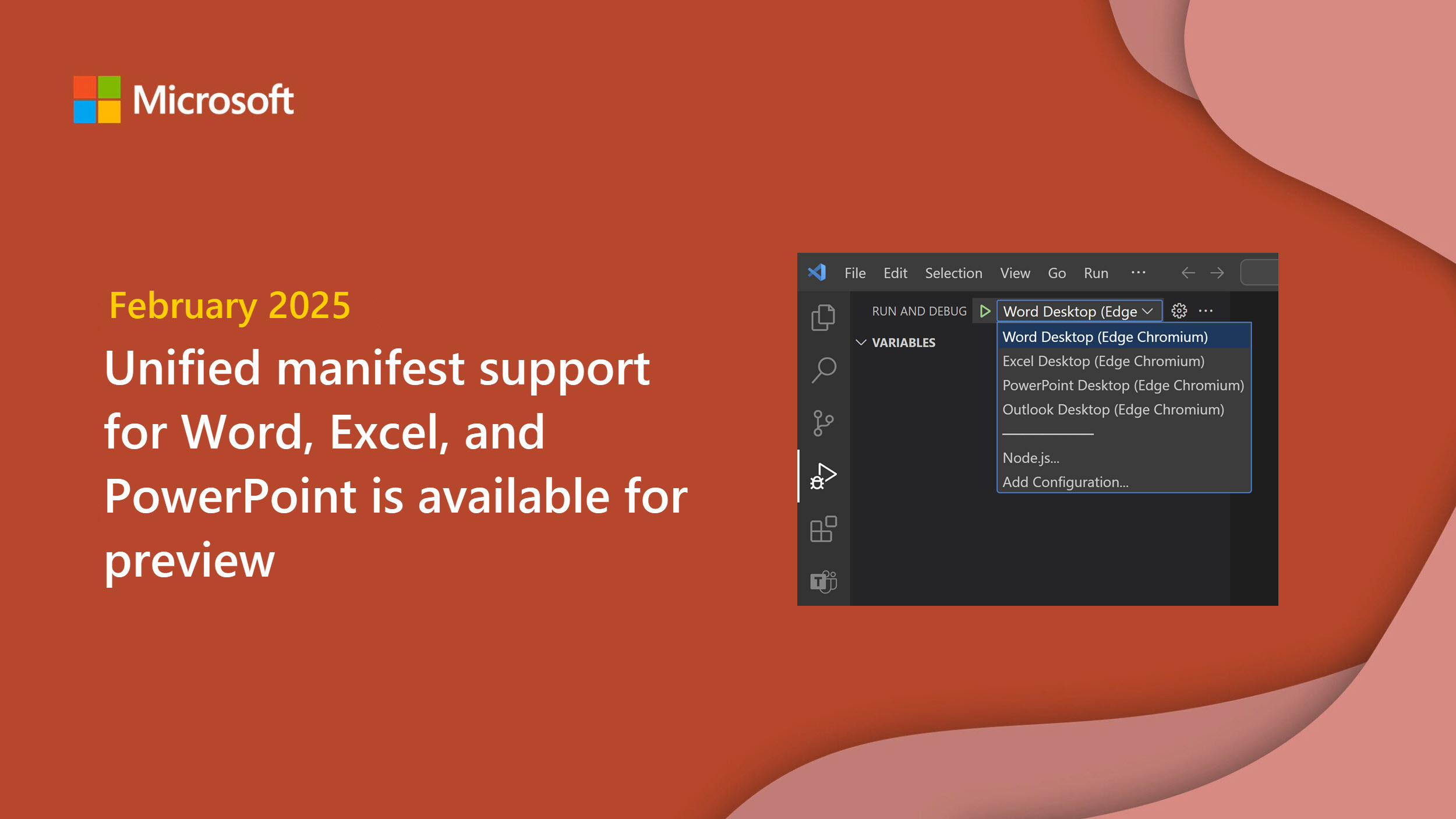 Unified manifest support for Word, Excel, and PowerPoint is available for preview