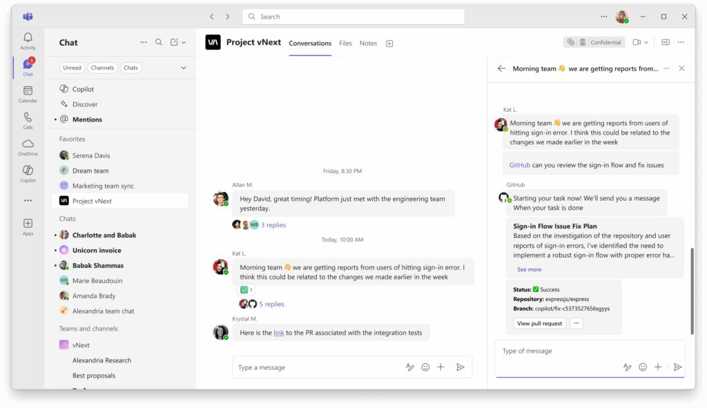 github app for teams image