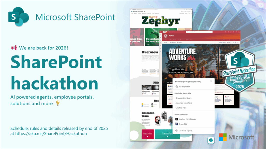 SharePoint Hackathon 2026 teaser promo