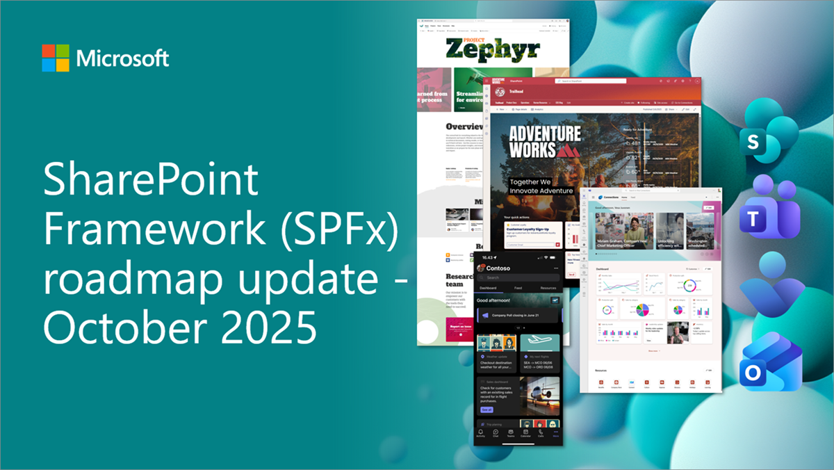 SharePoint Framework (SPFx) roadmap update – October 2025