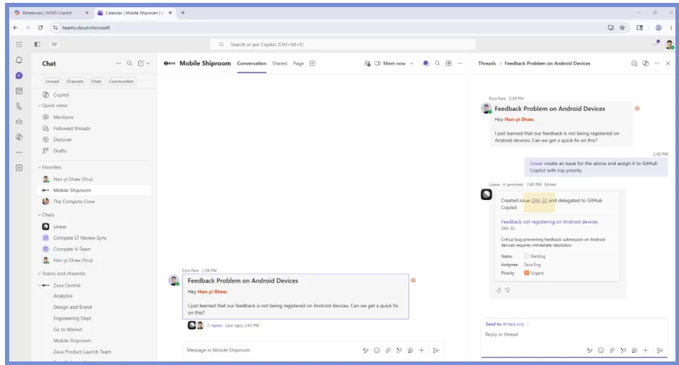Teams demo image