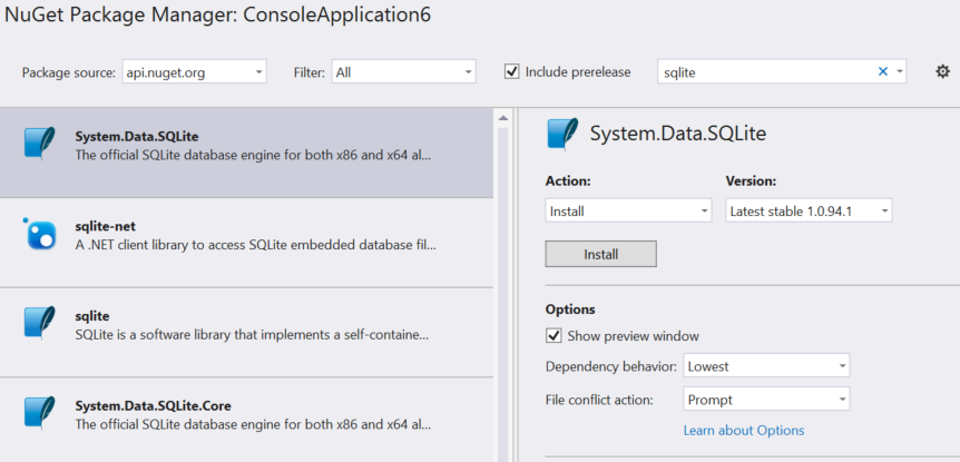 Visual Studio Extension UI