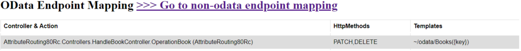 routing in asp net core odata 8.0