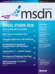 April 2010 MSDN Magazine