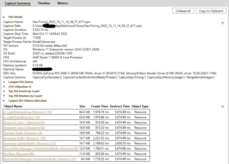 PIX 2310.30: a faster PIX with many raytracing + other improvements ...