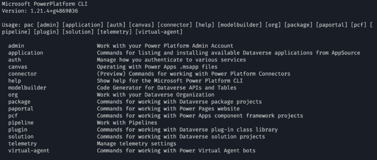 Getting Started with the Power Platform CLI | Power Platform Developer Blog