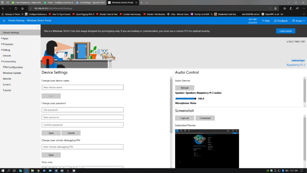 Getting Started with Windows 10 IoT Core & Raspberry Pi 3B+ Developer