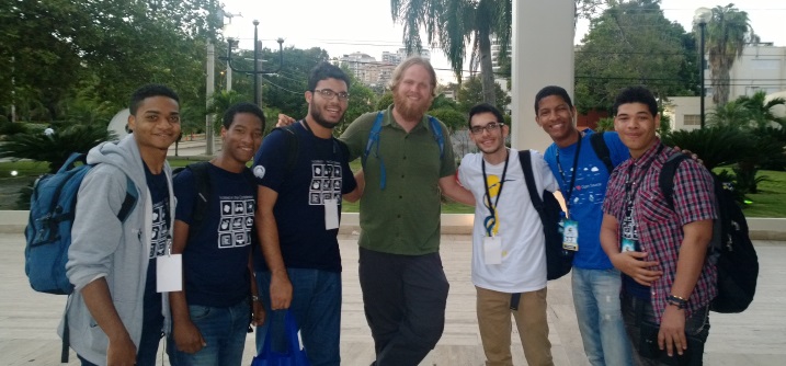 Attendees and speakers at PyCaribbean 2016