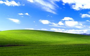 Bliss, the default background from Windows XP