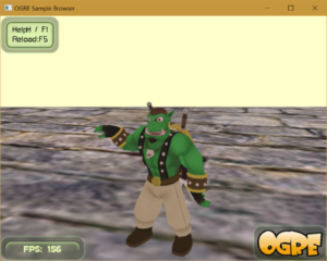 Sinbad the ogre dancing in the Ogre3d game engine