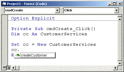 IntelliSense being used in Visual Basic 6.0