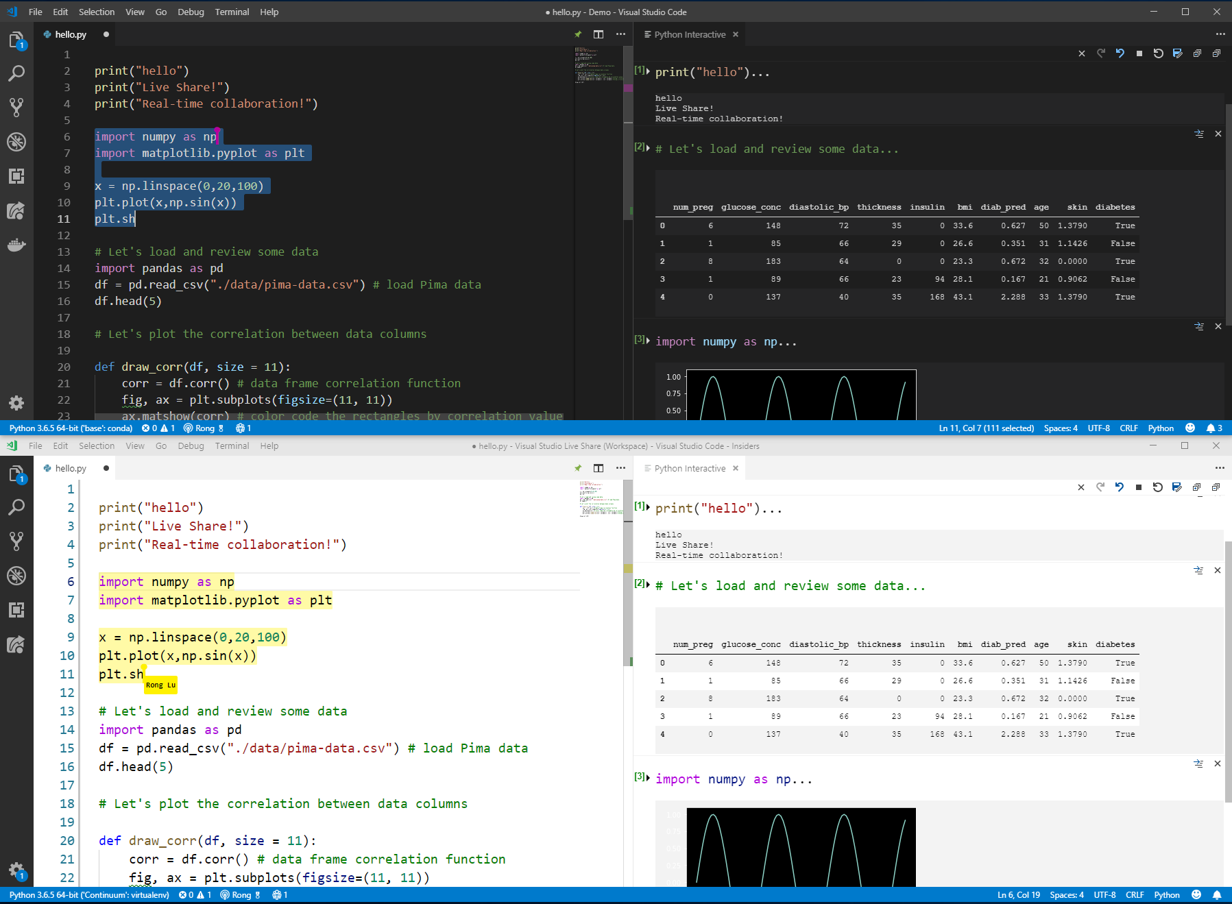 Linspace в питоне. Визуал студио код питон. Visual Studio code Python. MS Visual Studio code Python. UTF-8 Visual Studio Python.