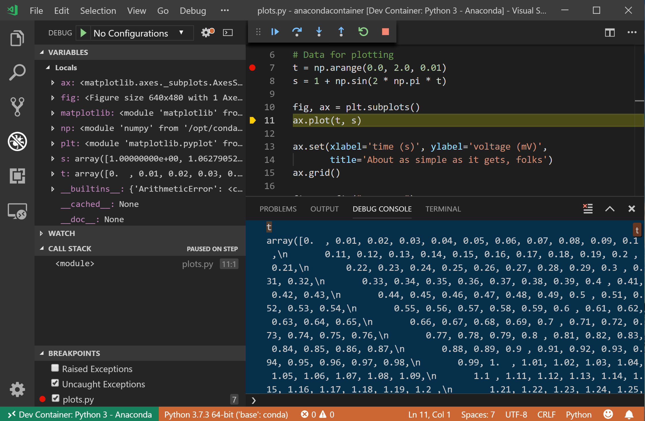 setting up python in visual studio code