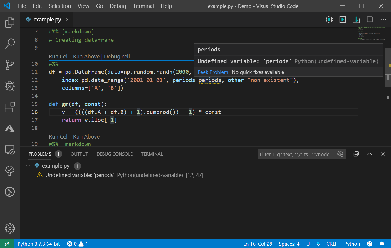 run python code in vscode using german keyboard layout