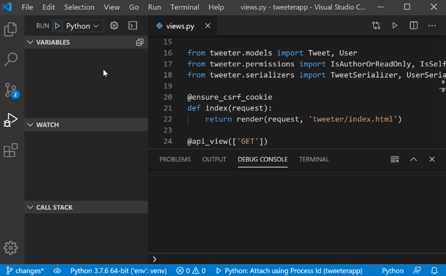 install python packages in visual studio code