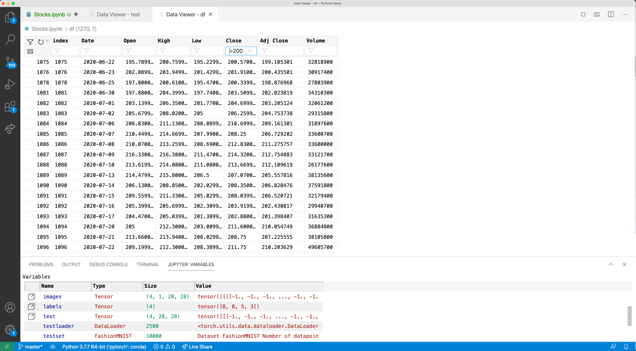 visual studio code jupyter