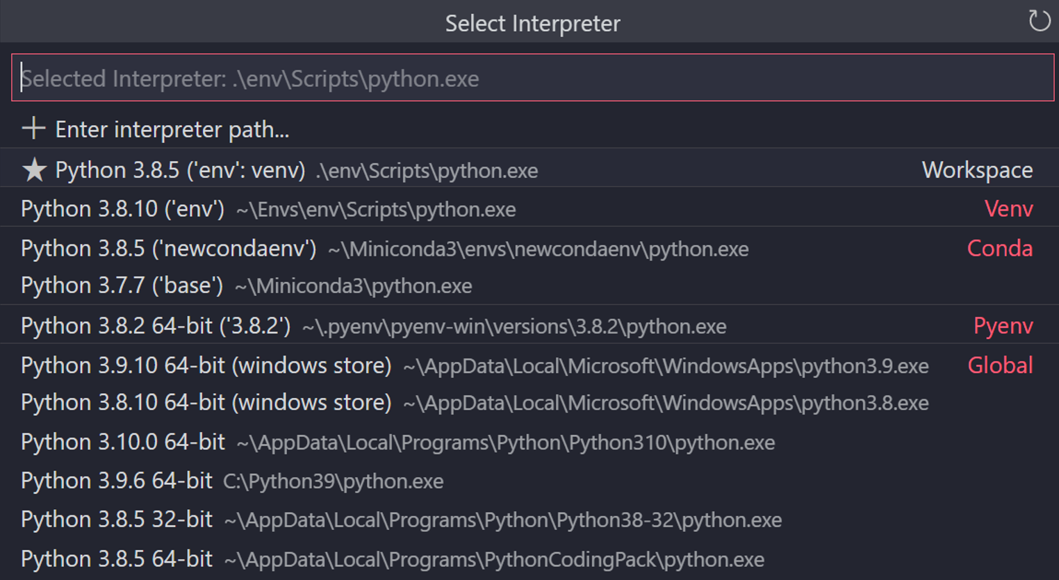 Python interpretator. Как открыть терминал в Visual Studio code Python. Conda Python. Python venv. Python3.11 -m venv venv как правильно написать.