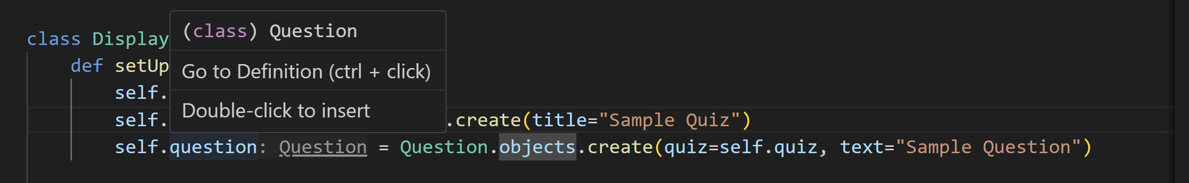 Python type through an inlay hint hover showing Go to Definition by using Ctrl/Cmd + click