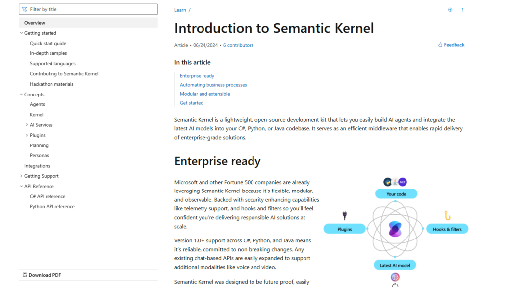Updated Documentation for Semantic Kernel | Semantic Kernel