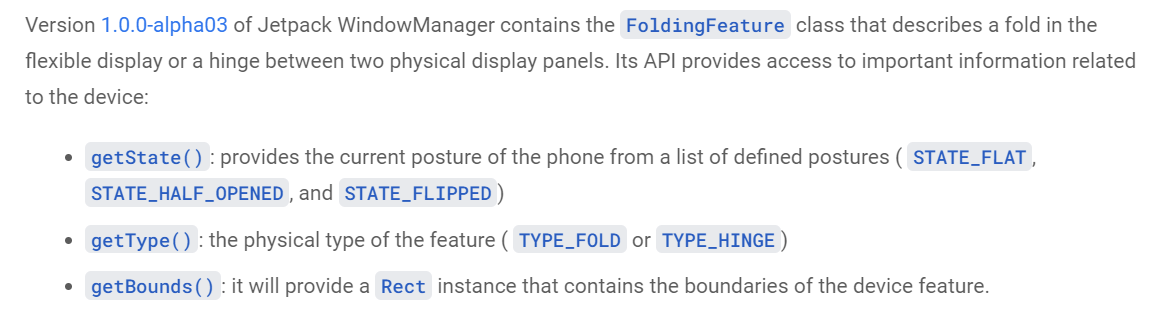 Screenshot of Window Manager API documentation