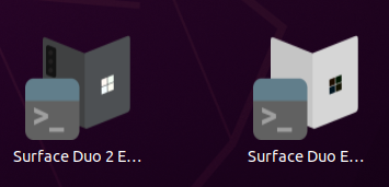 Emulator icons on Ubuntu