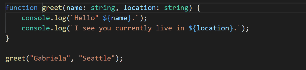A refactoring being applied to a function to make it take named parameters.