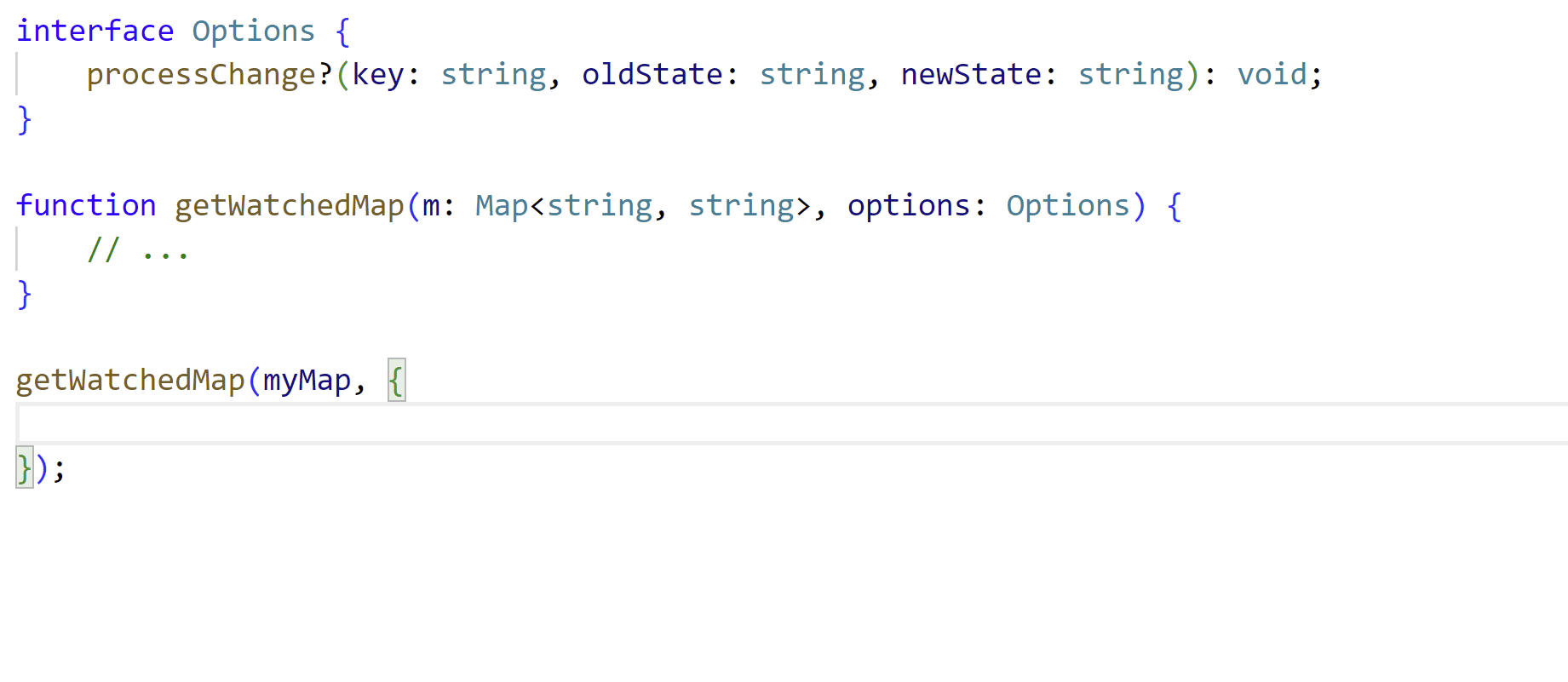 Completion a full method signature from an object
