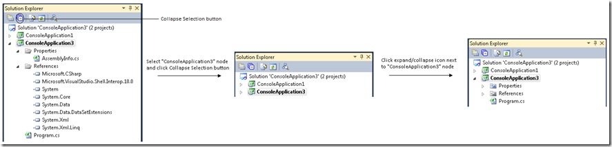 Announcing: Collapse Selection in Solution Explorer extension - Visual  Studio Blog
