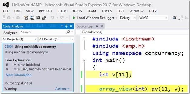 visual studio express 2012 for windows desktop