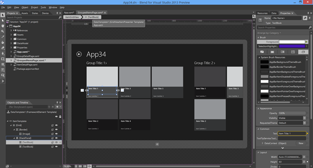 ms visual studio responsive design