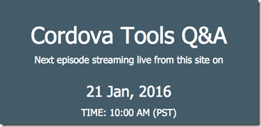 Cordova Tools Live