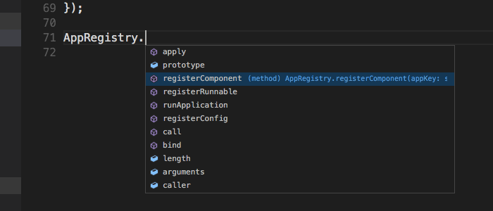 Syntax highlighting and autocomplete for ReactNative in Visual Studio Code