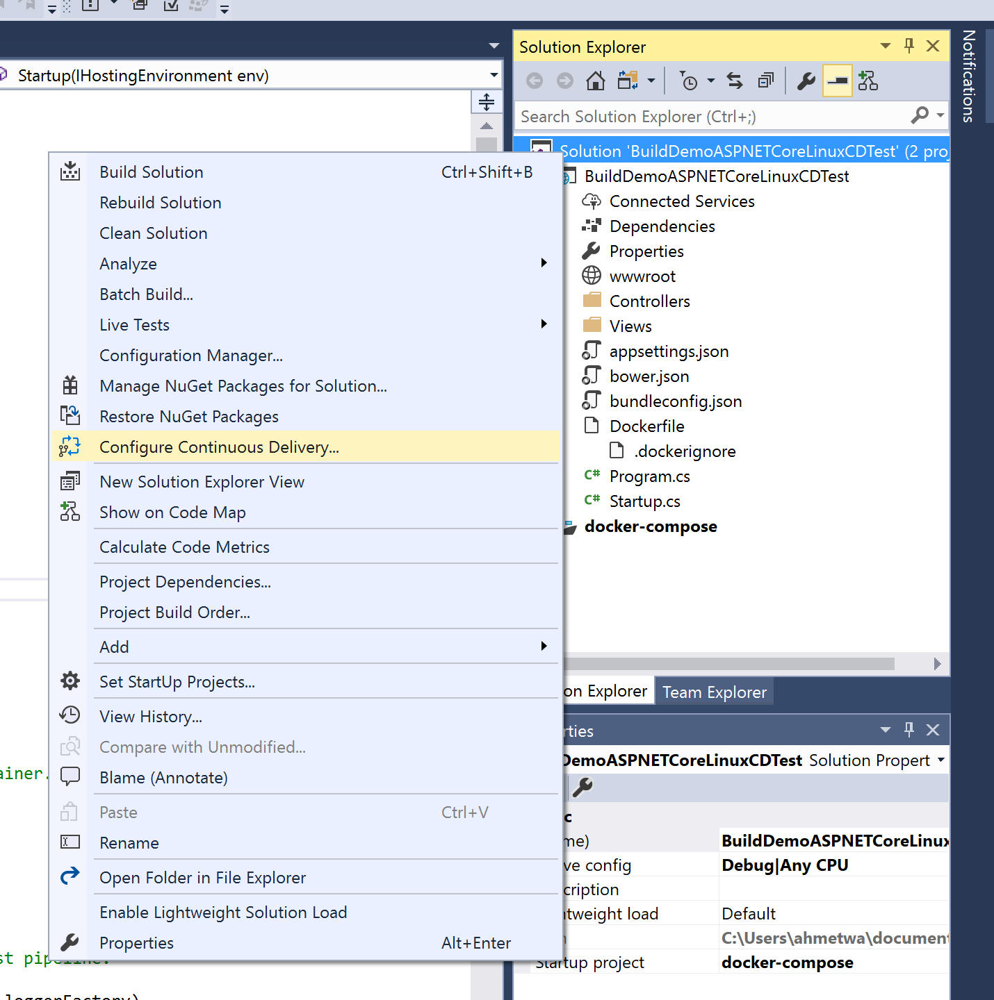 Configure Continuous Delivery for solutions under TFVC source control on Visual Studio Team Services