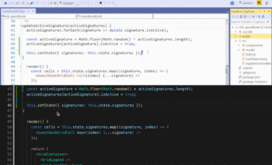 Visual Studio Live Share allows guests to see the source controls diffs to get context on changes made.