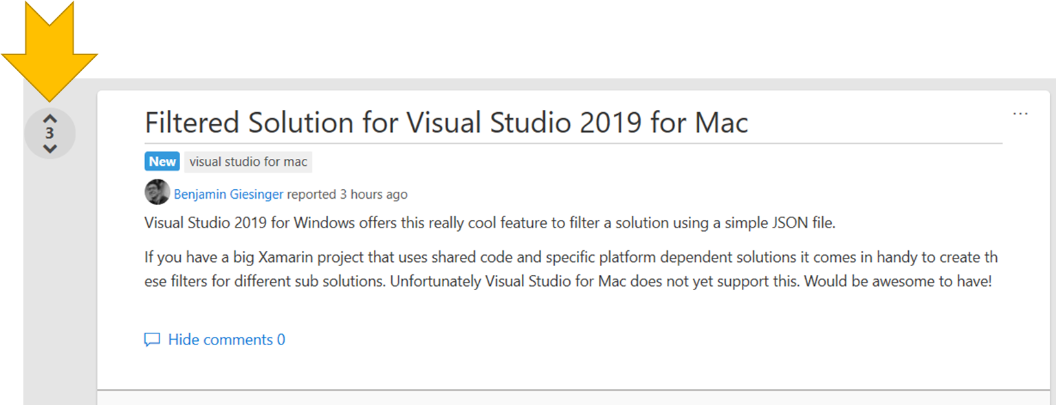 Going all in on 'Suggest a Feature' in Visual Studio Developer Community - Visual  Studio Blog