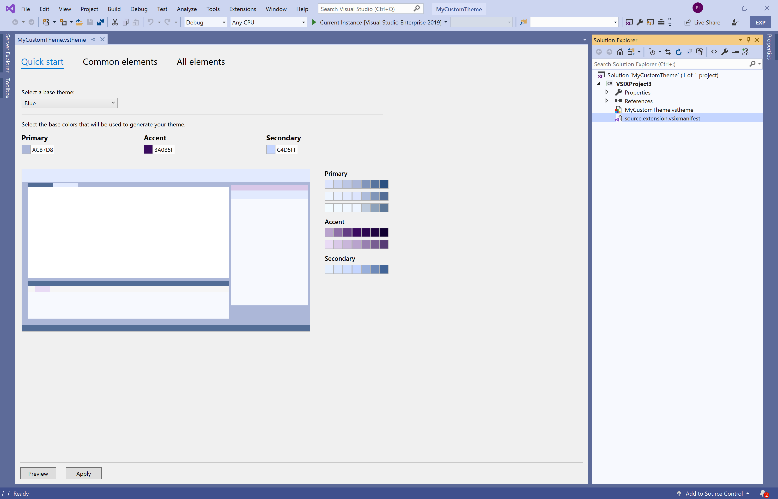 android studio color themes visual studio