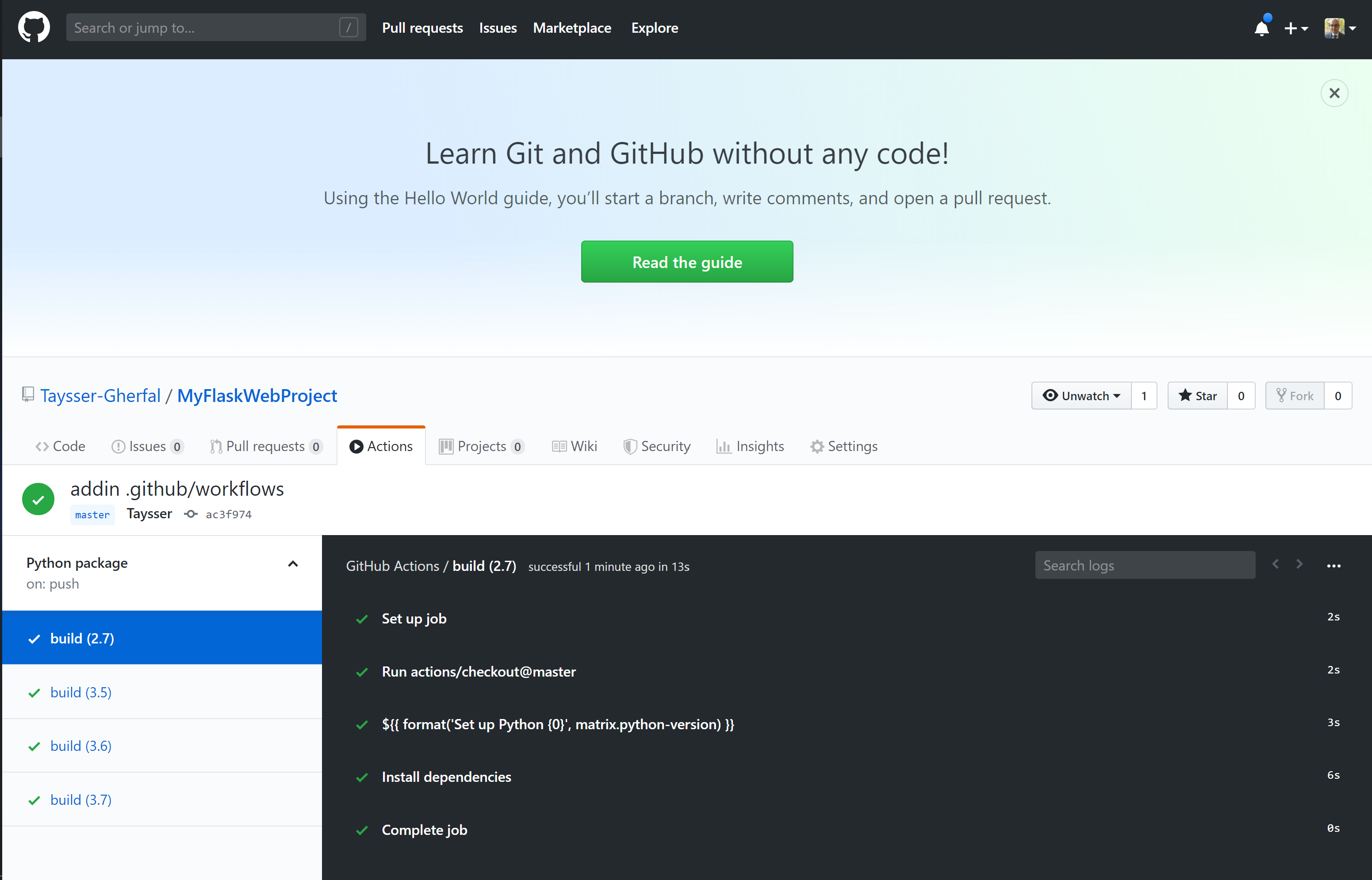 GitHub Actions Workflows