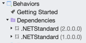 Viewing project dependencies separated by Target Framework, in Visual Studio for Mac