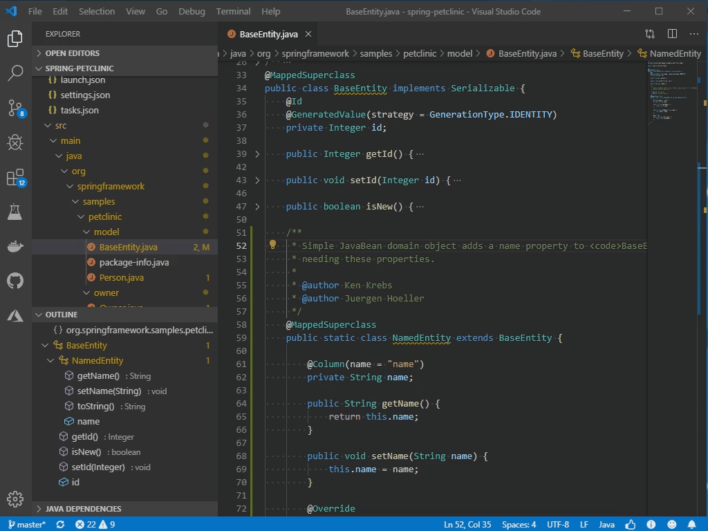 visual studio code java pack