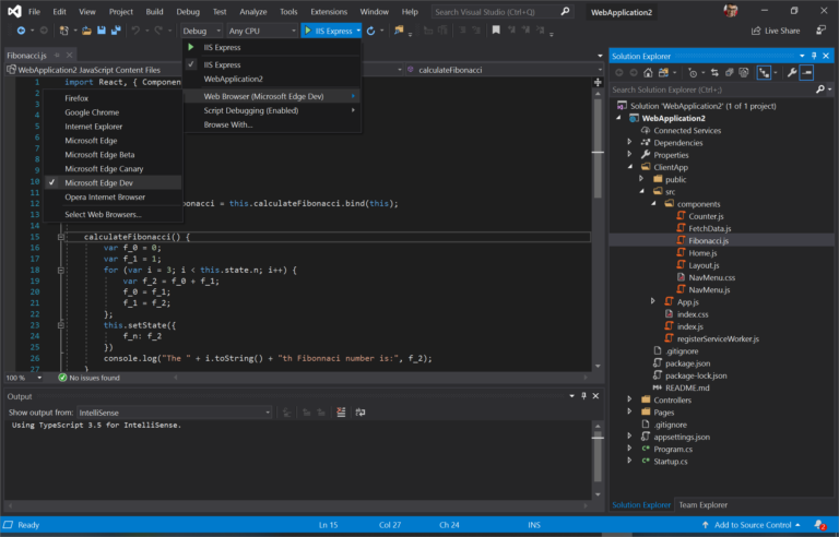 Debug JavaScript in Microsoft Edge from Visual Studio - Visual Studio Blog