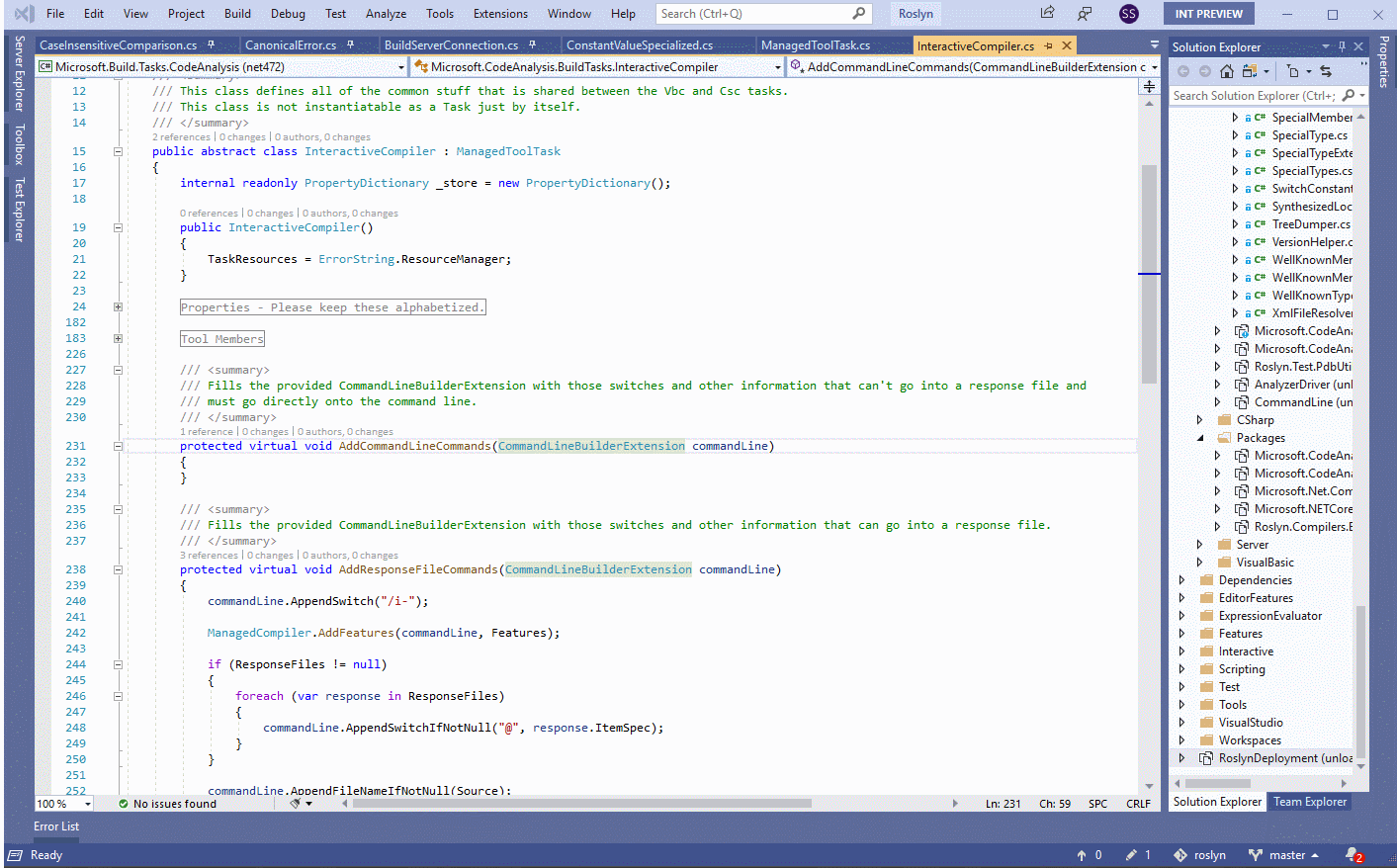 Shows the look of vertical tabs in the IDE